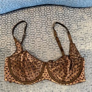 Victoria's Secret unlined balconet Polka Dot Bra 32DD